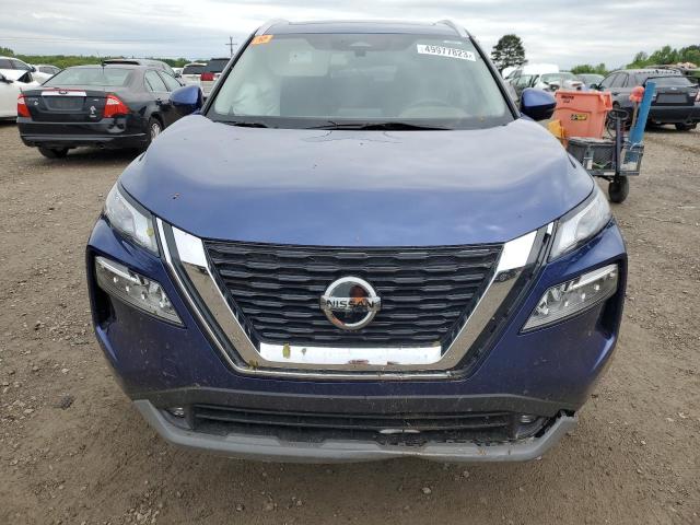 JN8AT3CA0MW028129 - 2021 NISSAN ROGUE SL BLUE photo 5