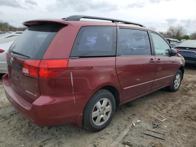 5TDZA23C64S077819 - 2004 TOYOTA SIENNA CE BURGUNDY photo 3