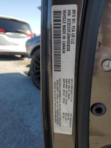 2C3CDZFJ5NH258205 - 2022 DODGE CHALLENGER R/T SCAT PACK CHARCOAL photo 12