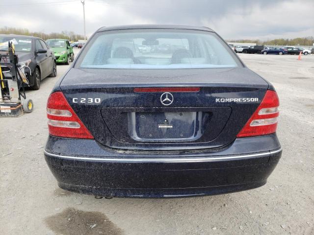 WDBRF40J53F435411 - 2003 MERCEDES-BENZ C 230K SPORT SEDAN BLUE photo 6