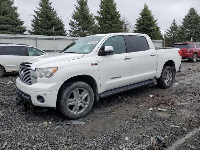 5TFHY5F18CX255872 - 2012 TOYOTA TUNDRA CREWMAX LIMITED WHITE photo 1