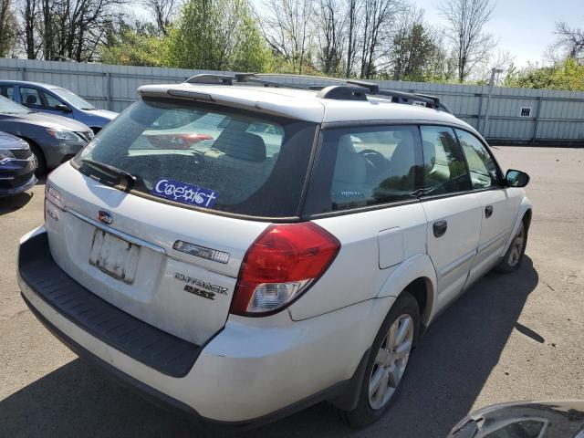 4S4BP61CX87315550 - 2008 SUBARU OUTBACK 2.5I WHITE photo 3