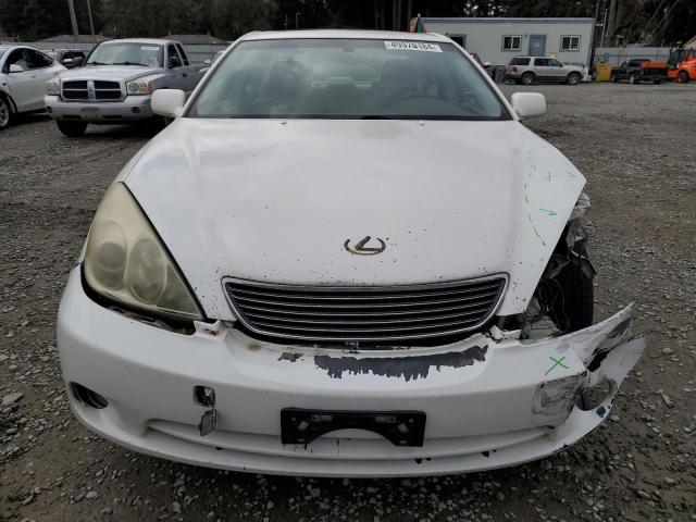 JTHBA30G965171442 - 2006 LEXUS ES 330 WHITE photo 5