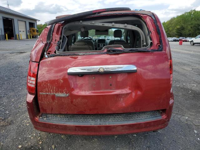 2A8HR54P48R767583 - 2008 CHRYSLER TOWN & COU TOURING წითელი ფოტო 6