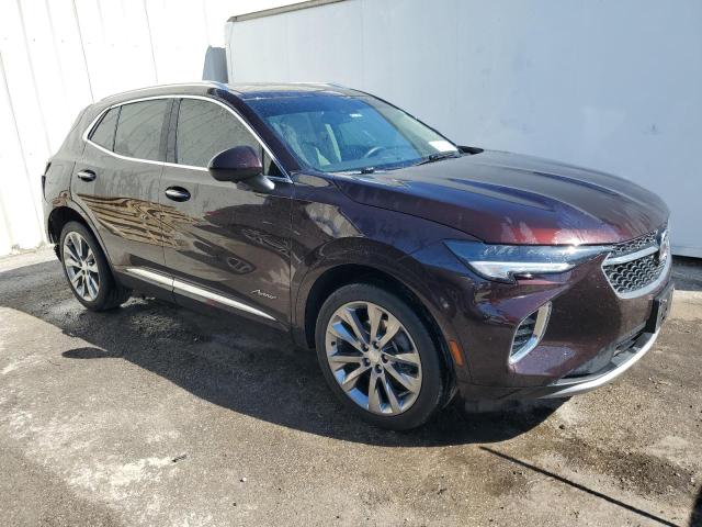 LRBFZSR49MD171375 - 2021 BUICK ENVISION AVENIR BURGUNDY photo 4