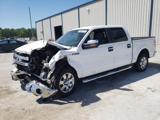 1FTFW1CF2EKE51182 - 2014 FORD F150 SUPERCREW WHITE photo 1