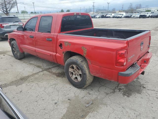 1D7HW48N35S290695 - 2005 DODGE DAKOTA QUAD SLT RED photo 2