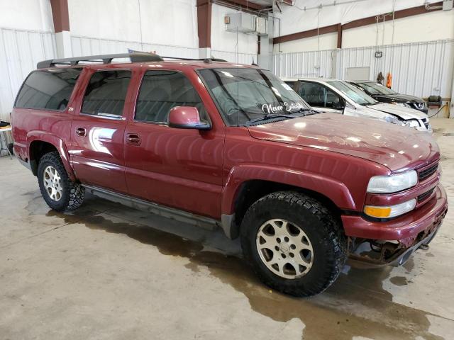 3GNFK16Z94G156756 - 2004 CHEVROLET SUBURBAN K1500 BURGUNDY photo 4