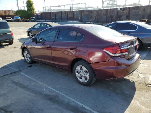 19XFB2F54EE251136 - 2014 HONDA CIVIC LX BURGUNDY photo 2