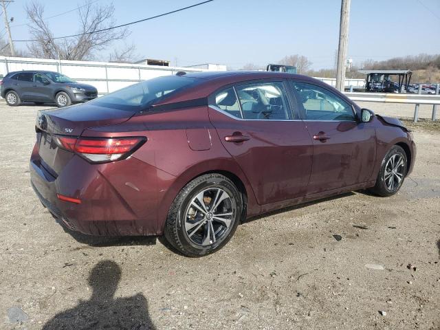 3N1AB8CV7PY313697 - 2023 NISSAN SENTRA SV RED photo 3