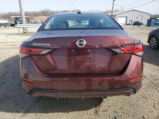 3N1AB8CV7PY313697 - 2023 NISSAN SENTRA SV RED photo 6