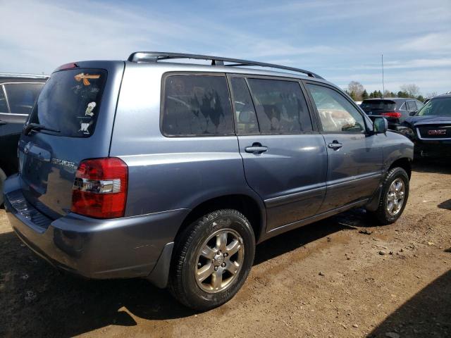 JTEEP21A140061251 - 2004 TOYOTA HIGHLANDER BLUE photo 3