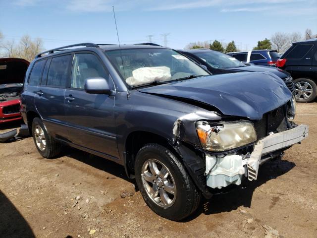 JTEEP21A140061251 - 2004 TOYOTA HIGHLANDER BLUE photo 4