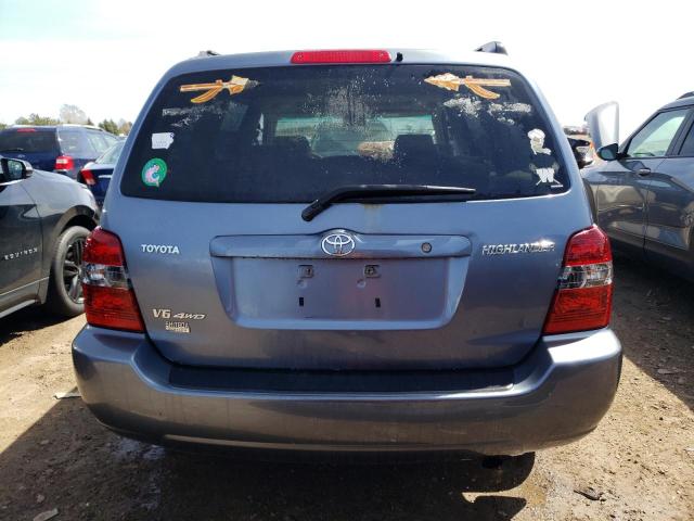 JTEEP21A140061251 - 2004 TOYOTA HIGHLANDER BLUE photo 6