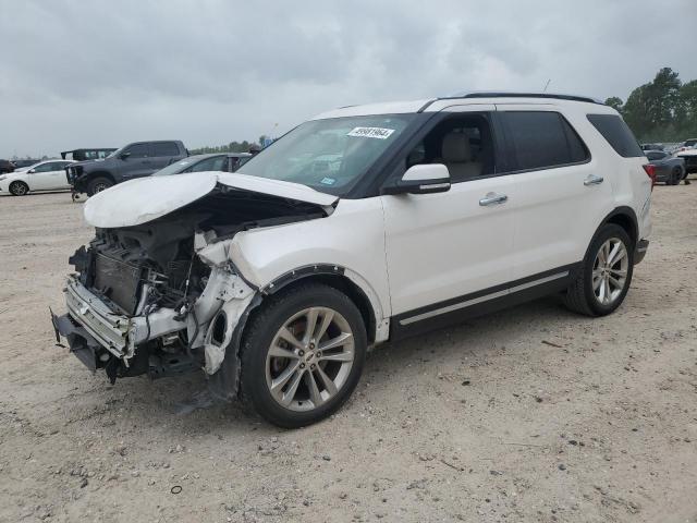 1FM5K7F80JGC26341 - 2018 FORD EXPLORER LIMITED WHITE photo 1