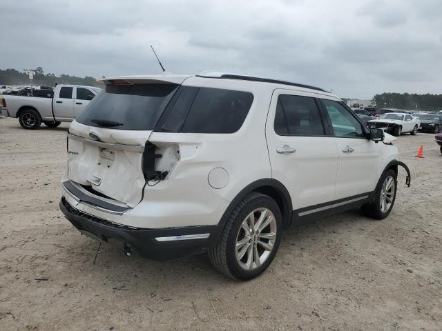 1FM5K7F80JGC26341 - 2018 FORD EXPLORER LIMITED WHITE photo 3