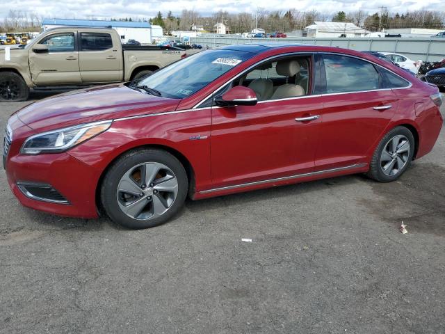 KMHE34L14GA018025 - 2016 HYUNDAI SONATA HYBRID BURGUNDY photo 1