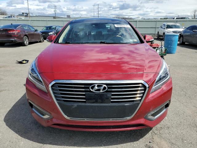 KMHE34L14GA018025 - 2016 HYUNDAI SONATA HYBRID BURGUNDY photo 5