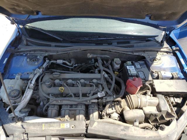 3FAHP0JA7CR108213 - 2012 FORD FUSION SEL BLUE photo 11