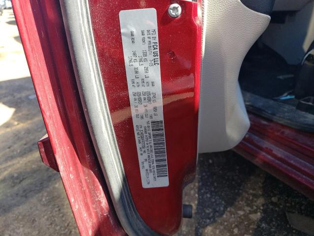 2C4RDGBG4FR737358 - 2015 DODGE GRAND CARA SE RED photo 12