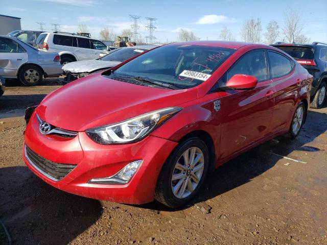 KMHDH4AE5EU173326 - 2014 HYUNDAI ELANTRA SE RED photo 1