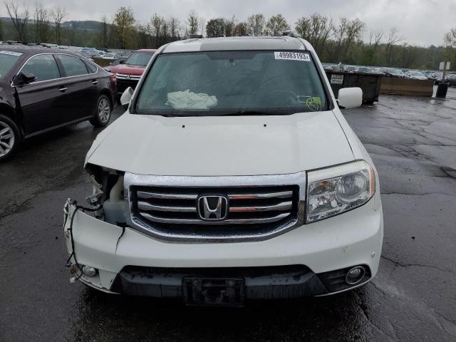 5FNYF4H95DB058608 - 2013 HONDA PILOT TOURING WHITE photo 5