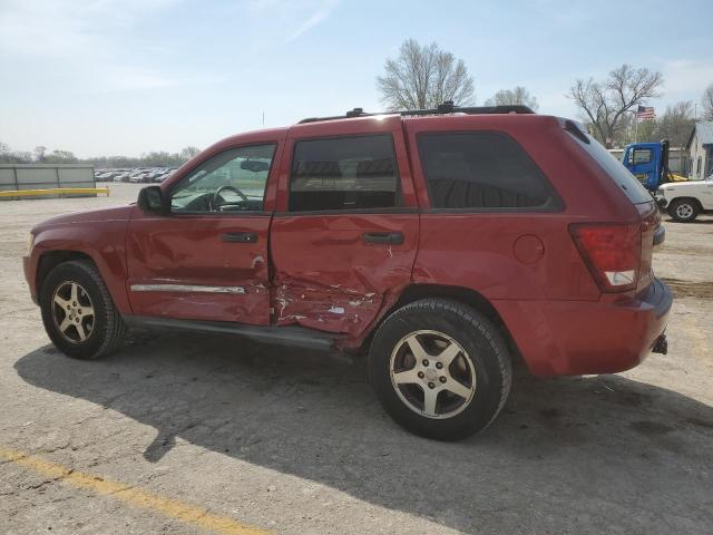 1J4GR48K15C662736 - 2005 JEEP GRAND CHER LAREDO RED photo 2