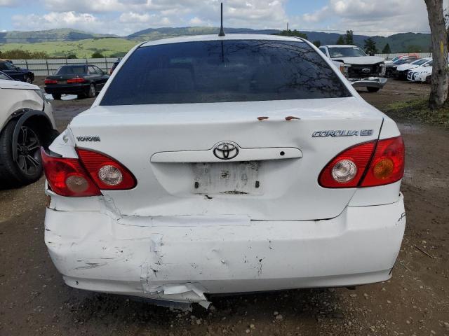 1NXBR32E96Z726333 - 2006 TOYOTA COROLLA CE WHITE photo 6