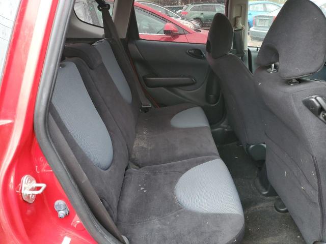 JHMGD38617S067216 - 2007 HONDA FIT S RED photo 10