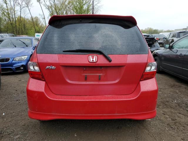 JHMGD38617S067216 - 2007 HONDA FIT S 红色 照片 6