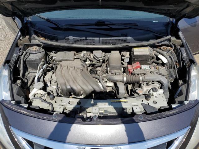 3N1CN7AP7FL808458 - 2015 NISSAN VERSA S GRAY photo 11