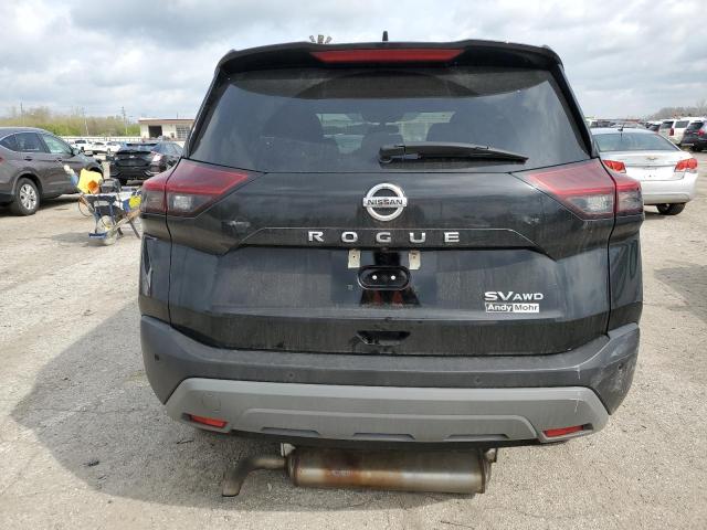 5N1AT3BB1MC740197 - 2021 NISSAN ROGUE SV BLACK photo 6