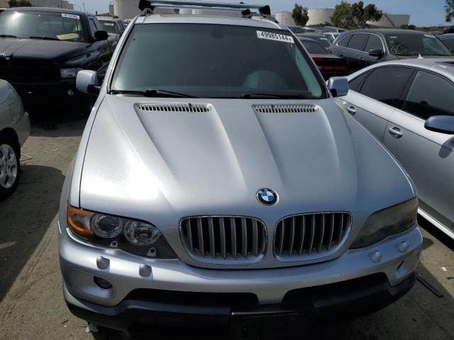 5UXFB53504LV04575 - 2004 BMW X5 4.4I SILVER photo 5