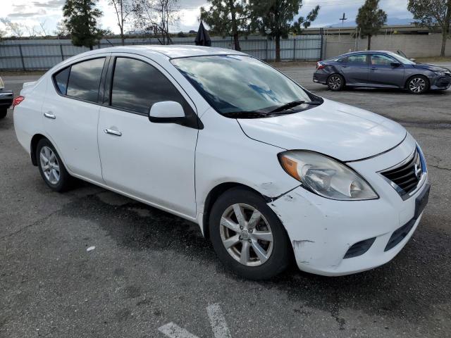 3N1CN7AP6EL876569 - 2014 NISSAN VERSA S WHITE photo 4