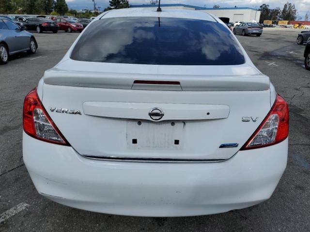 3N1CN7AP6EL876569 - 2014 NISSAN VERSA S WHITE photo 6