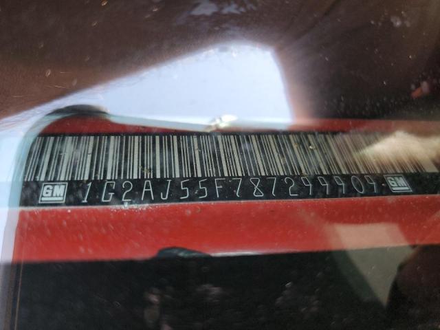 1G2AJ55F787299909 - 2008 PONTIAC G5 Rouge photo 13
