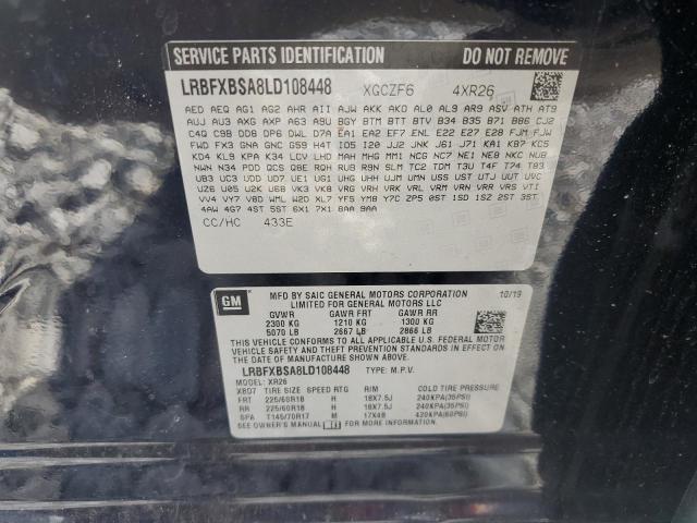 LRBFXBSA8LD108448 - 2020 BUICK ENVISION PREFERRED 黑色 照片 13