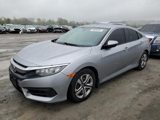 19XFC2F53JE030053 - 2018 HONDA CIVIC LX SILVER photo 1