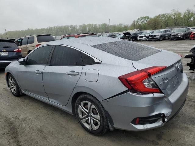 19XFC2F53JE030053 - 2018 HONDA CIVIC LX SILVER photo 2