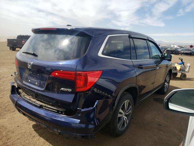 5FNYF6H35JB034277 - 2018 HONDA PILOT EX BLUE photo 3