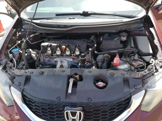 2HGFB2F98FH541650 - 2015 HONDA CIVIC EXL წითელი ფოტო 11