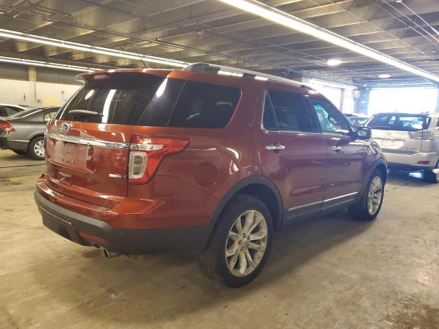 1FM5K8D89EGA49268 - 2014 FORD EXPLORER XLT ORANGE photo 3