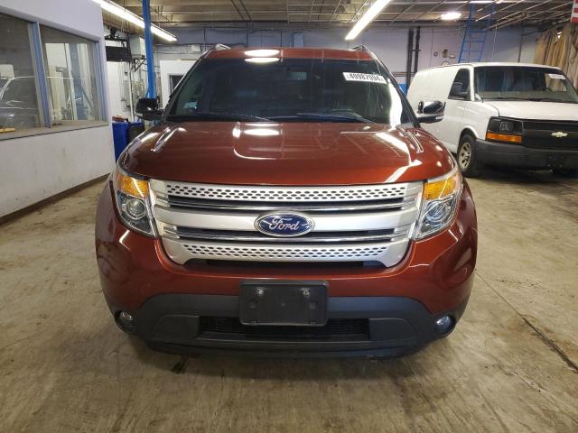 1FM5K8D89EGA49268 - 2014 FORD EXPLORER XLT ORANGE photo 5