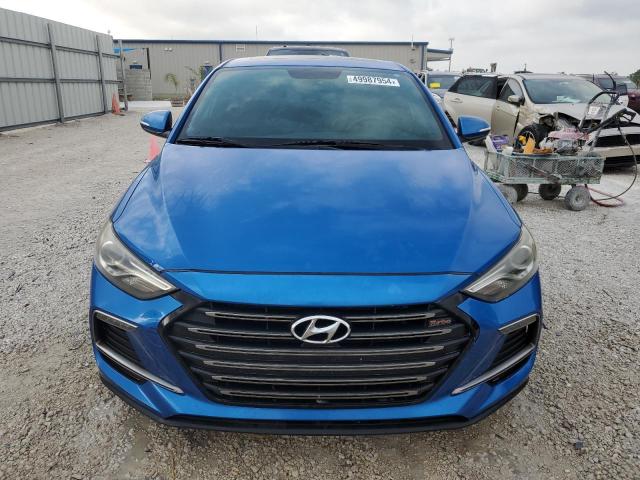 KMHD04LB4JU577156 - 2018 HYUNDAI ELANTRA SPORT BLUE photo 5