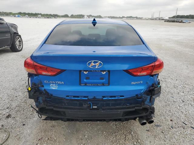 KMHD04LB4JU577156 - 2018 HYUNDAI ELANTRA SPORT BLUE photo 6