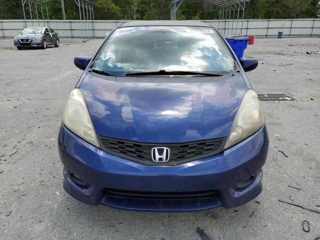 JHMGE8H5XCC002614 - 2012 HONDA FIT SPORT BLUE photo 5