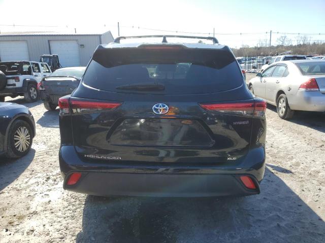 5TDHBRCH6LS508476 - 2020 TOYOTA HIGHLANDER HYBRID XLE BLACK photo 6