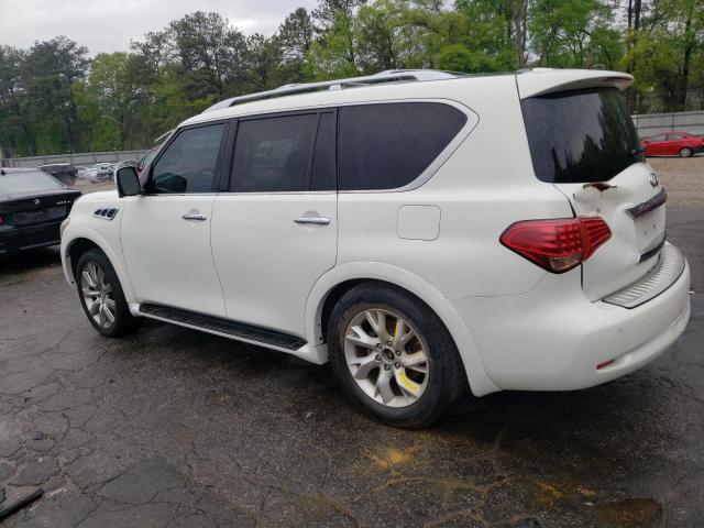 JN8AZ2NF5D9530103 - 2013 INFINITI QX56 WHITE photo 2