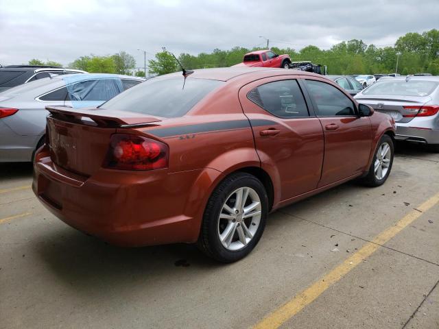 1C3CDZEG7CN154597 - 2012 DODGE AVENGER SXT ORANGE photo 3