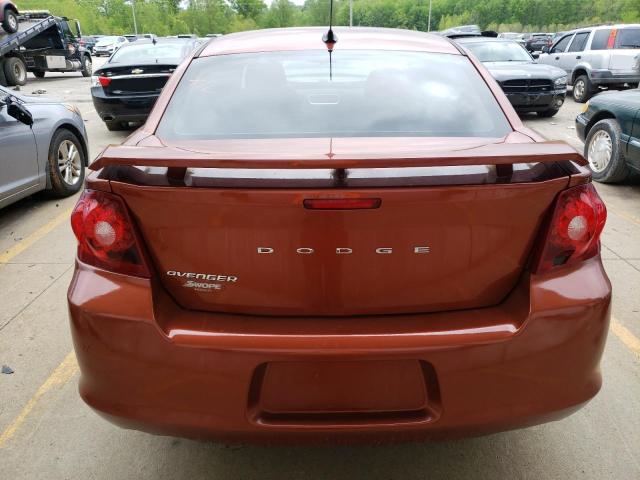 1C3CDZEG7CN154597 - 2012 DODGE AVENGER SXT ORANGE photo 6